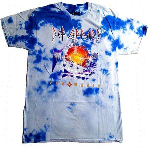 Def Leppard Pyromania Tie Dye metal rock Official T-Shirt XXL 2XL NWT